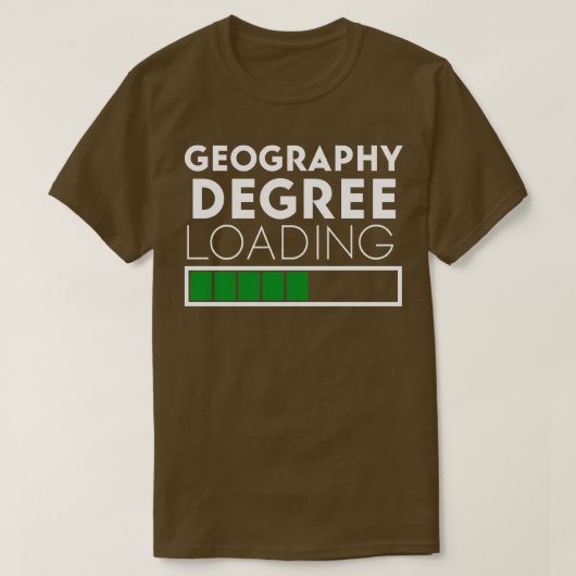 Geografische gradenbelasting Funny Gezegde voor ge T-shirt (Design voorkant)