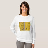 Geografische kaart t-shirt (Voorkant volledig)