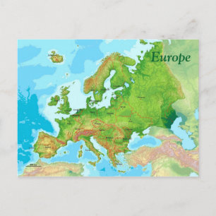 Geografische kaart van Europa