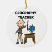 Geografische leraar keramisch ornament (Voorkant)