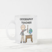 Geografische leraar matglas koffiemok (Links)