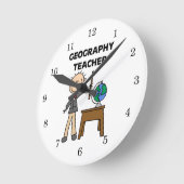 Geografische leraar ronde klok (Hoek)