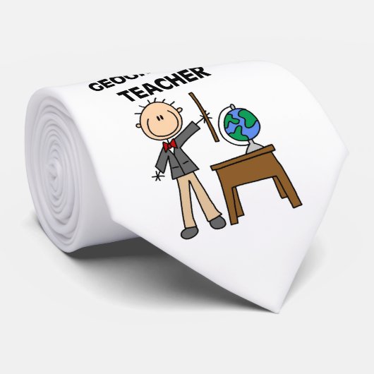Geografische leraar stropdas (Opgerold)