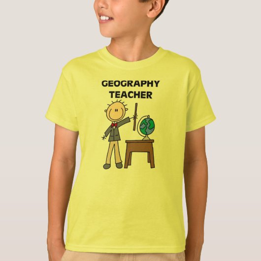 Geografische leraar t-shirt (Voorkant)