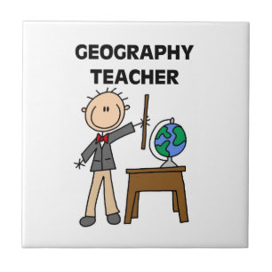 Geografische leraar tegeltje