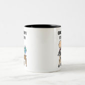 Geografische leraar tweekleurige koffiemok (Center)