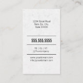 Geografische leraar visitekaartje (Achterkant)