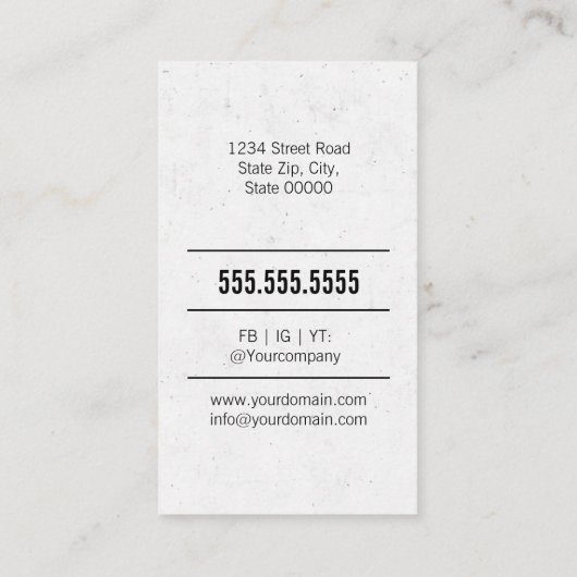 Geografische leraar visitekaartje (Achterkant)