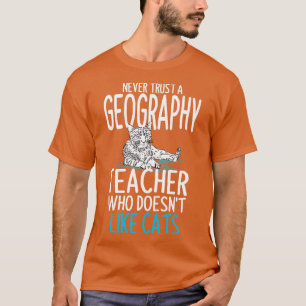 Geografische leraren die van katten houden t-shirt