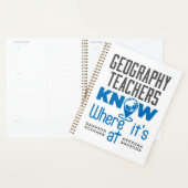 Geografische leraren weten waar ze zijn planner (Display)