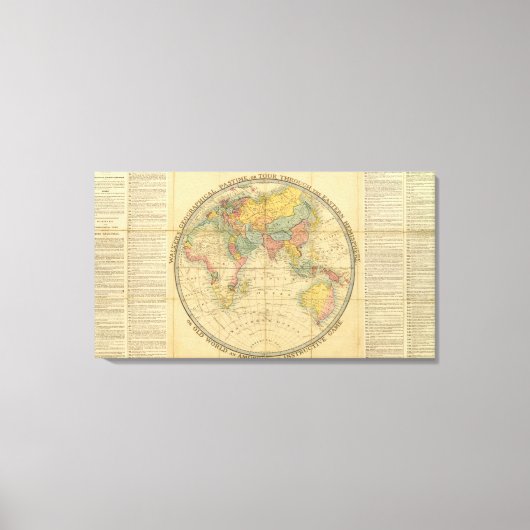 Geografische pastijd van Walker Canvas Afdruk (Voorkant)