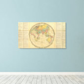 Geografische pastijd van Walker Canvas Afdruk (Insitu (Houten vloer))