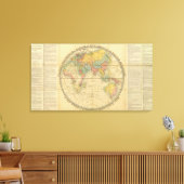 Geografische pastijd van Walker Canvas Afdruk (Insitu (Woonkamer))