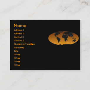 Geografische profielkaart visitekaartje