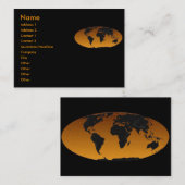 Geografische profielkaart visitekaartje (Voorkant / Achterkant)