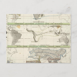 Geografische verdeling briefkaart