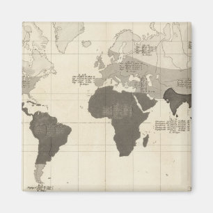 Geografische verdeling van de vegetatie magneet