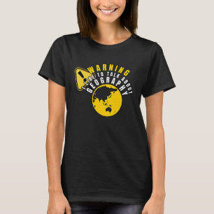 Geografische Wereldkaart Aardopleiding Geogr T-shirt