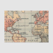 Geografische Wereldkaart Tissuepapier (Voorkant)