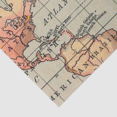 Geografische Wereldkaart Tissuepapier (Detail)