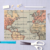 Geografische Wereldkaart Tissuepapier (Craft)