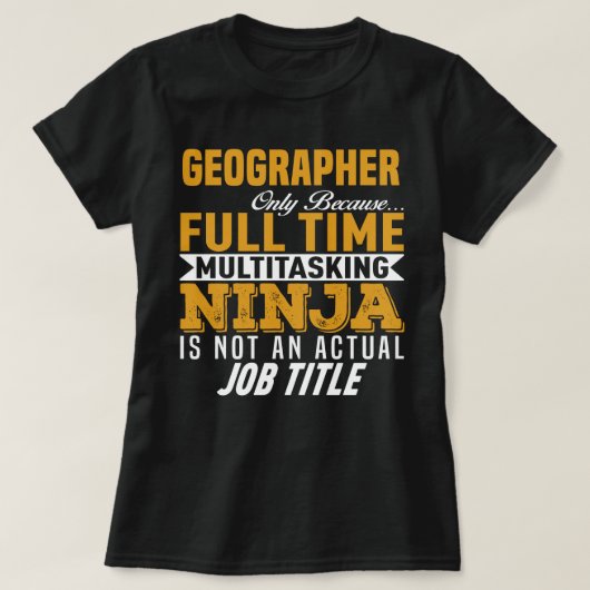Geographer T-shirt (Design voorkant)