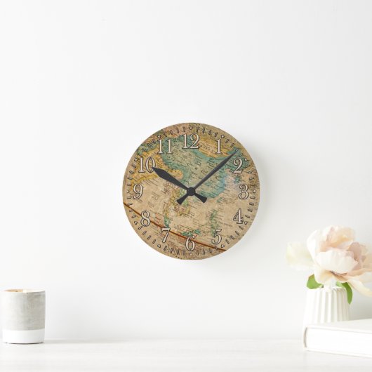 Geographical Globe Artwork Ronde Klok (Huis)