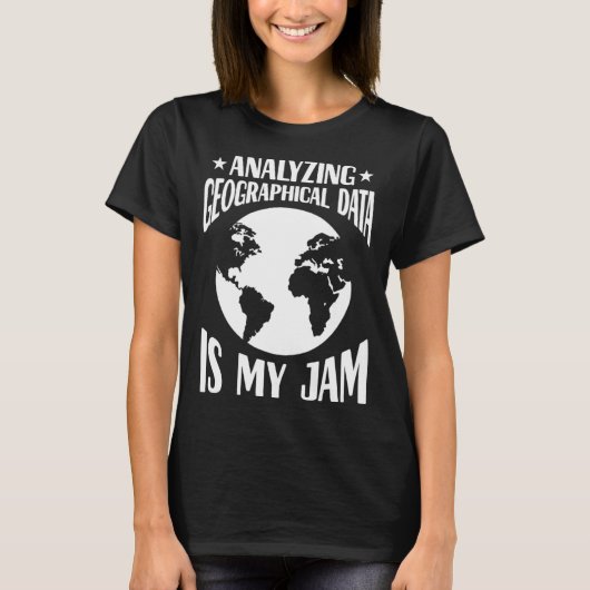 Geographical Mapping Cartography World Map T-shirt (Voorkant)