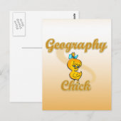 Geography Chick Briefkaart (Voorkant / Achterkant)