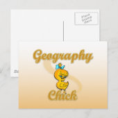 Geography Chick Briefkaart (Voorkant / Achterkant)
