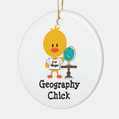 Geography Chick Ornament (Links)