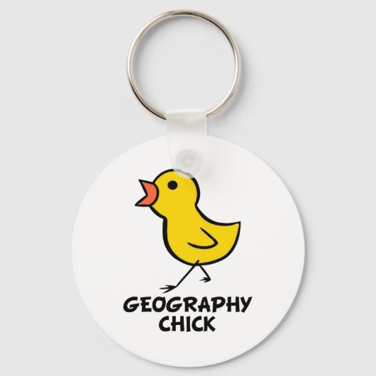 Geography Chick Sleutelhanger (Voorkant)