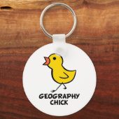 Geography Chick Sleutelhanger (Voorkant)