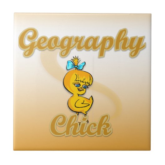 Geography Chick Tegeltje (Voorkant)