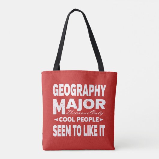 Geography College Major Cool Mensen Tote Bag (Achterkant)