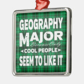 Geography College Major Green Play Metalen Ornament (Links)