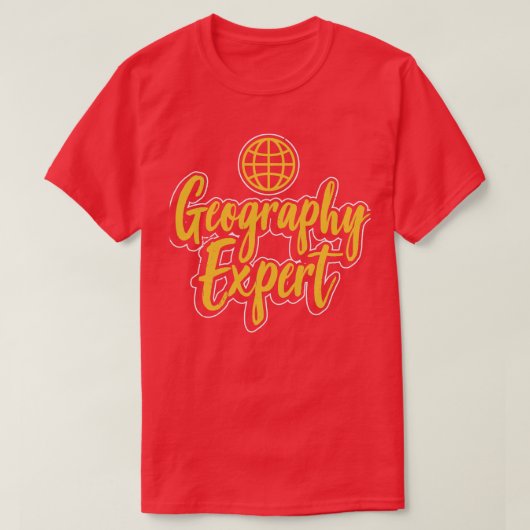 Geography Expert Geo Geographer Student T-shirt (Design voorkant)