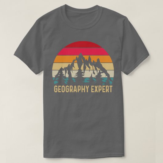 Geography Expert Geographer Geo Student T-shirt (Design voorkant)