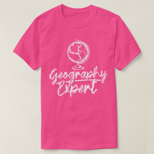 Geography Expert Student Geo Geographer T-shirt (Design voorkant)