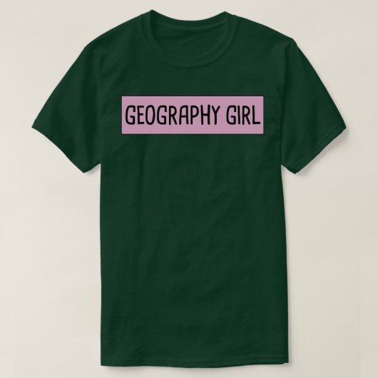Geography Girl 6 T-shirt (Design voorkant)