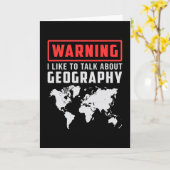 Geography leraar Funny Map Continenten Wereldcadea Kaart (Gele Bloem)