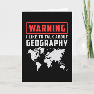 Geography leraar Funny Map Continenten Wereldcadea Kaart