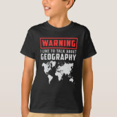 Geography leraar Funny Map Continenten Wereldcadea T-shirt (Voorkant)