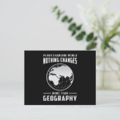 Geography leraar Funny Map wereldcontinenten Gift Briefkaart (Staand voorkant)