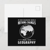 Geography leraar Funny Map wereldcontinenten Gift Briefkaart (Voorkant / Achterkant)