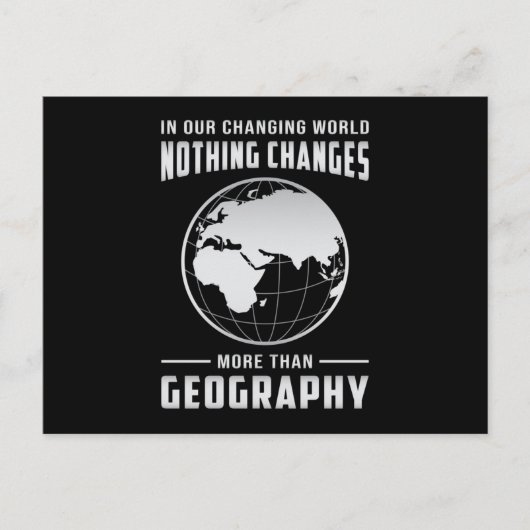 Geography leraar Funny Map wereldcontinenten Gift Briefkaart (Voorkant)