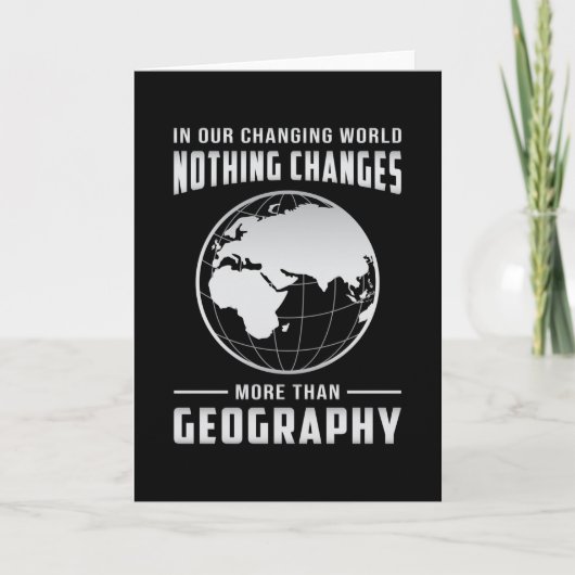 Geography leraar Funny Map wereldcontinenten Gift Kaart (Voorkant)