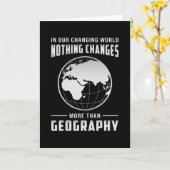 Geography leraar Funny Map wereldcontinenten Gift Kaart (Gele Bloem)
