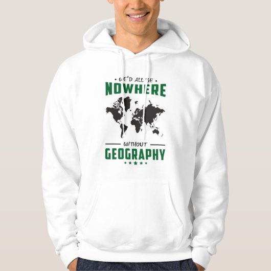 Geography leraar Funny World Continents Gift Idea Hoodie (Voorkant)