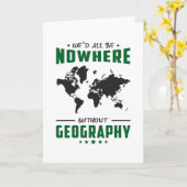 Geography leraar Funny World Continents Gift Idea Kaart (Gele Bloem)